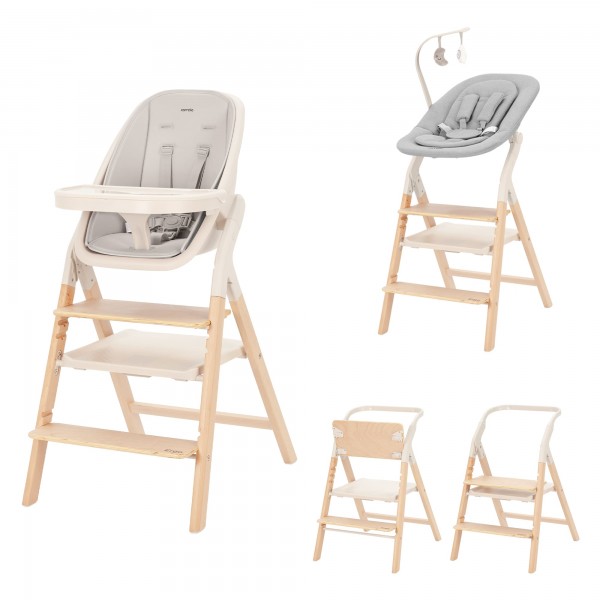 Carrello ERGO CRL-16701-lehátko, detská stolička, prídavná stolička a učiaca veža Linen Beige