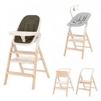 Carrello ERGO CRL-16701-lehátko, detská stolička, prídavná stolička a učiaca veža Pine Green