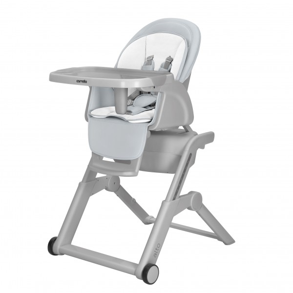 Carrello Alto jedálenská stolička a hojdačka CRL-10307 Chrome Grey