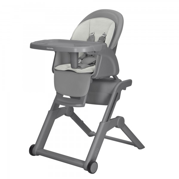 Carrello Alto jedálenská stolička a hojdačka CRL-10307 Solid Grey
