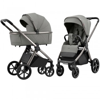 Baby stroller 2in1 CARRELLO Omega CRL-6530/1 2025 Superb Grey
