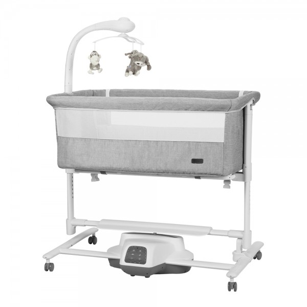 Postieľka a hojdačka Carrello Bloom CRL-10304 Anchor Grey