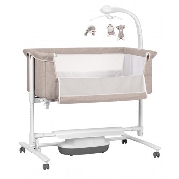 Carrello Bloom CRL-10304 postieľka a hojdačka Cream Beige