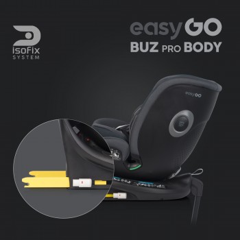 Autosedačka EasyGo Buz Pro Body Granito od 40-150 cm