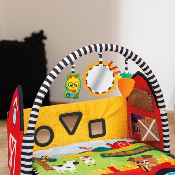 BABY EINSTEIN Deka na hranie s 3D farmou Busy Barnyard™ 0m+