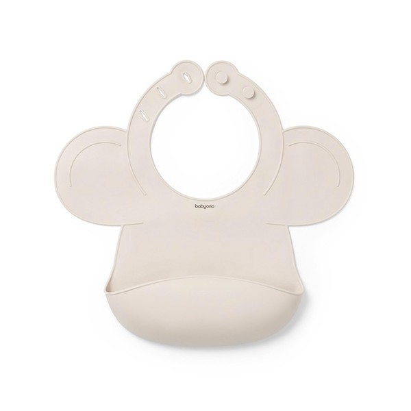 BABYONO Podbradník silikónový - Beige