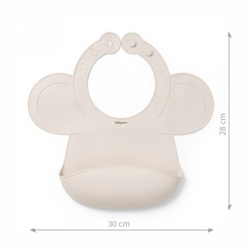 BABYONO Podbradník silikónový - Beige