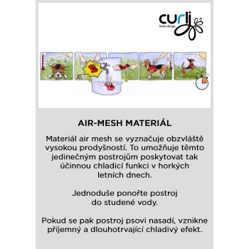 CURLI Postroj pre psov so sponou Air-Mesh Light Tan 3XS, 2-4 kg