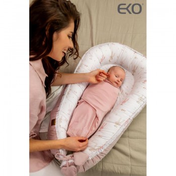 EKO Zavinovačka mušelínová Ulitka Rose pink3-6 kg