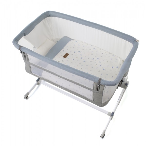 JANÉ Postieľka detská Baby Side II Lazuli Blue