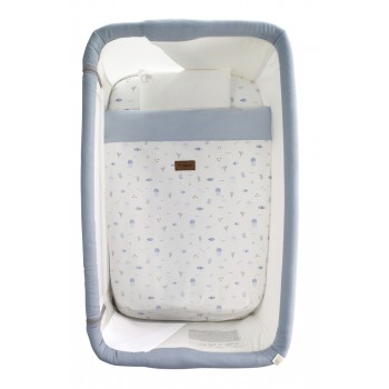 JANÉ Postieľka detská Baby Side II Lazuli Blue