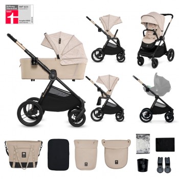 KINDERKRAFT Kočík kombinovaný Nea 2 2v1 Dune Whisper Bizuu