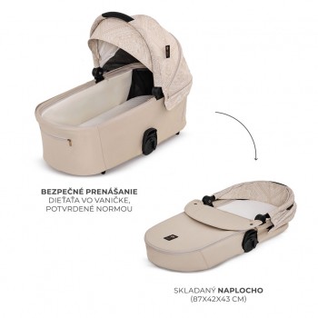 KINDERKRAFT Kočík kombinovaný Nea 2 2v1 Dune Whisper Bizuu