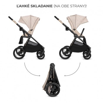 KINDERKRAFT Kočík kombinovaný Nea 2 2v1 Dune Whisper Bizuu