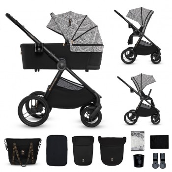 KINDERKRAFT Kočík kombinovaný Nea 2 2v1 Lunar Black Bizuu