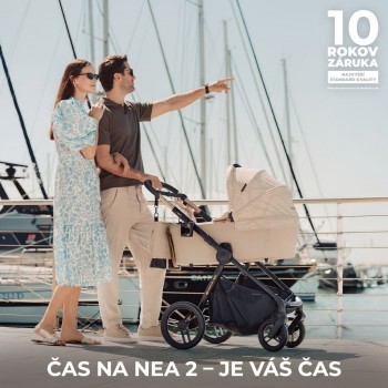 KINDERKRAFT Kočík kombinovaný Nea 2 2v1 Lunar Black Bizuu