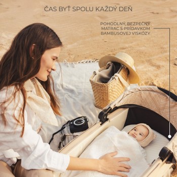 KINDERKRAFT Kočík kombinovaný Nea 2 2v1 Lunar Black Bizuu