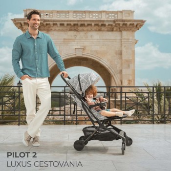 KINDERKRAFT Kočík športový Pilot 2 Lunar Black Bizuu