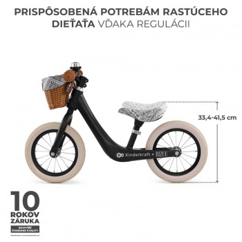 KINDERKRAFT Odrážadlo Rapid 2 Lunar Black Bizuu