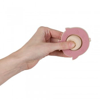 PETITE&MARS Hračka silikónová Fish Fiona Dusty Rose 6m+