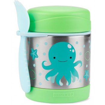 SKIP HOP Zoo Termoska na jedlo s lyžičko/vidličkou Chobotnica 325 ml, 3+