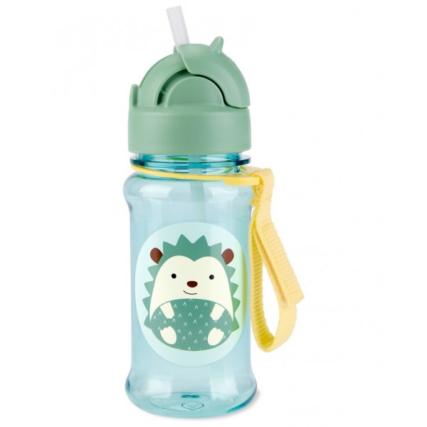 SKIP HOP Zoo tritan Fľaša so slamkou 355ml Ježko 12m+