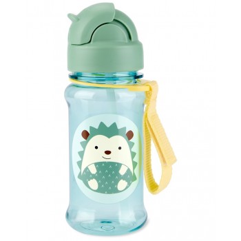 SKIP HOP Zoo tritan Fľaša so slamkou 355ml Ježko 12m+