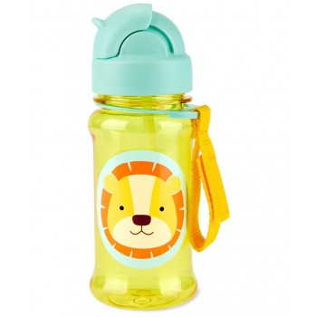 SKIP HOP Zoo tritan Fľaša so slamkou 355ml Lev 12m+