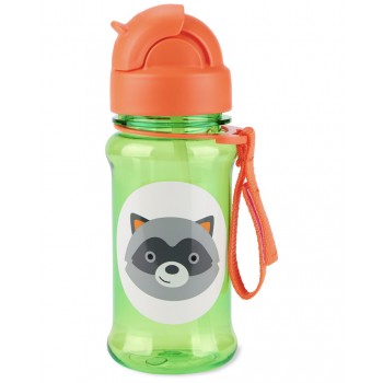 SKIP HOP Zoo tritan Fľaša so slamkou 355ml Medvedík čistotný 12m+
