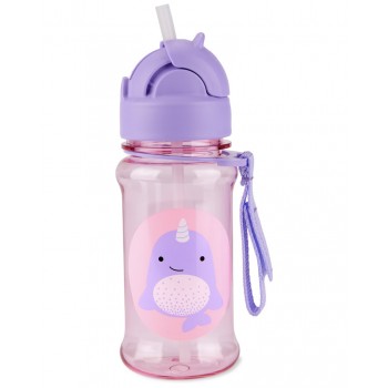 SKIP HOP Zoo tritan Fľaša so slamkou 355ml Narval 12m+