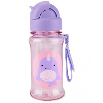 SKIP HOP Zoo tritan Fľaša so slamkou 355ml Narval 12m+