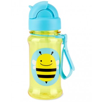 SKIP HOP Zoo tritan Fľaša so slamkou 355ml Včielka 12m+