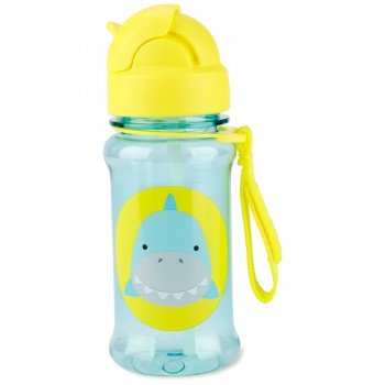 SKIP HOP Zoo tritan Fľaša so slamkou 355ml Žralok 12m+