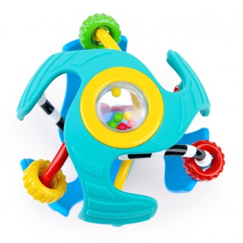 BABY EINSTEIN Hračka senzorická lopta s hryzačkou Rattle & Sense™ 3m+