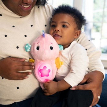 BABY EINSTEIN Hračka upokojujúca so senzorom plaču morský koník ružový Sea Dreams Seahorse™ 0m+