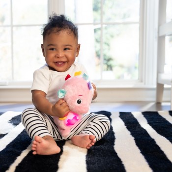 BABY EINSTEIN Hračka upokojujúca so senzorom plaču morský koník ružový Sea Dreams Seahorse™ 0m+