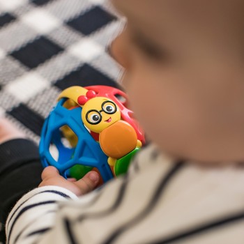 BABY EINSTEIN Hryzačka lopta Bendy Ball™ 3m+