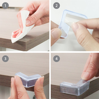 BABYONO Ochrana rohov nábytku transparentná 12ks