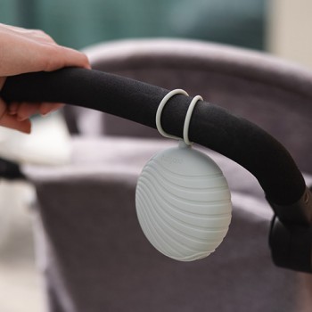BABYONO Puzdro na cumlík silikónové béžové 0m+