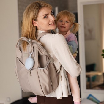 BABYONO Puzdro na cumlík silikónové béžové 0m+