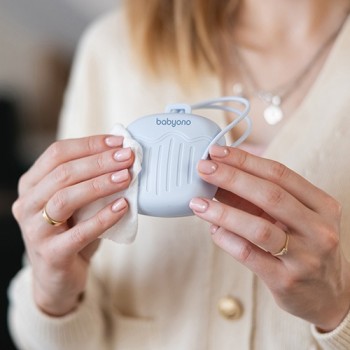 BABYONO Puzdro silikónové na cumlík modrá 0m+