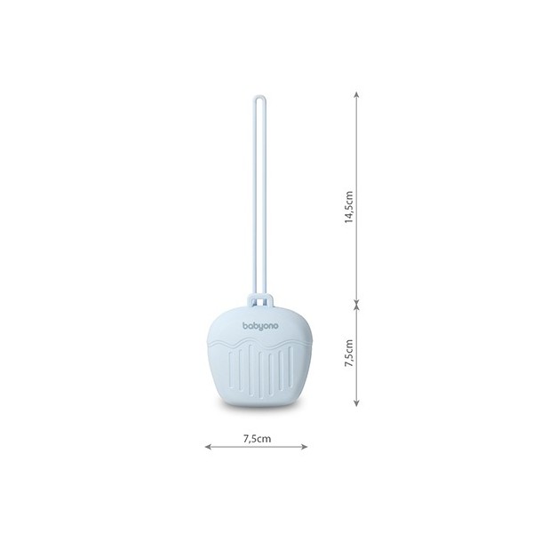 BABYONO Puzdro silikónové na cumlík modrá 0m+ BABYONO Puzdro silikónové na cumlík modrá 0m+