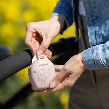 BABYONO Puzdro silikónové na cumlík ružová 0m+
