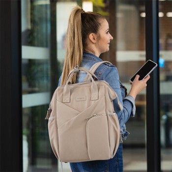 BABYONO Taška prebaľovacia/batoh Modern Style beige