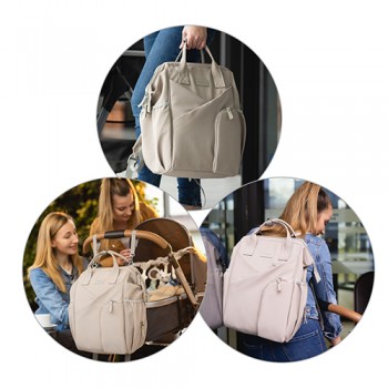 BABYONO Taška prebaľovacia/batoh Modern Style beige