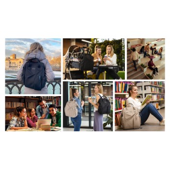 BABYONO Taška prebaľovacia/batoh Modern Style beige