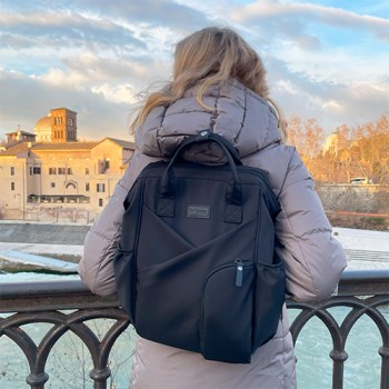 BABYONO Taška prebaľovacia/batoh Modern Style black