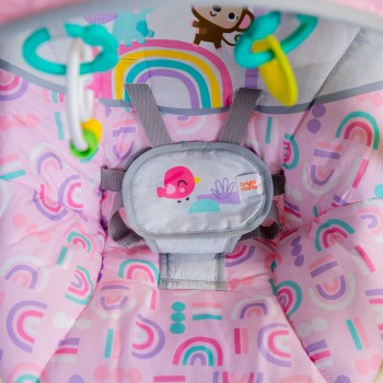 BRIGHT STARTS Hojdačka s melódiou Pink Paradise™ 0m+ do 9kg