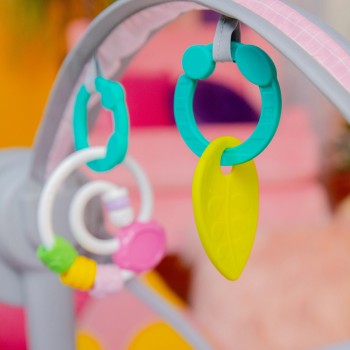BRIGHT STARTS Hojdačka s melódiou Pink Paradise™ 0m+ do 9kg