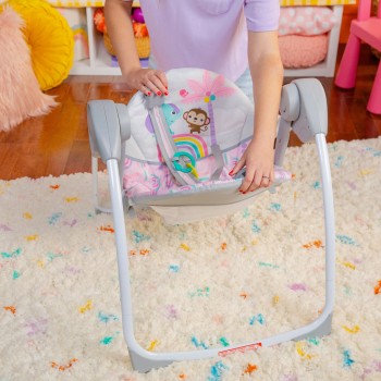 BRIGHT STARTS Hojdačka s melódiou Pink Paradise™ 0m+ do 9kg